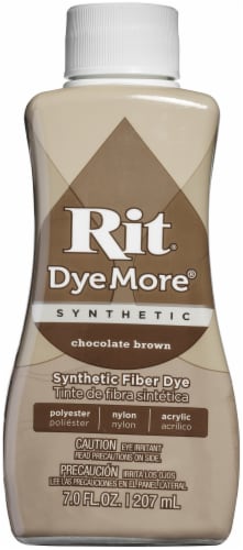 Rit DyeMore Synthetic Fiber Dye 7oz Chocolate Brown, 7oz - Fry's