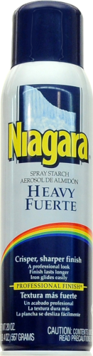 Niagra Heavy Starch Spray Laundry Supplies Perspective: front