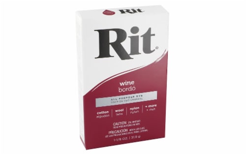 Rit Dye Powder 1 1/8oz Wine Perspective: front