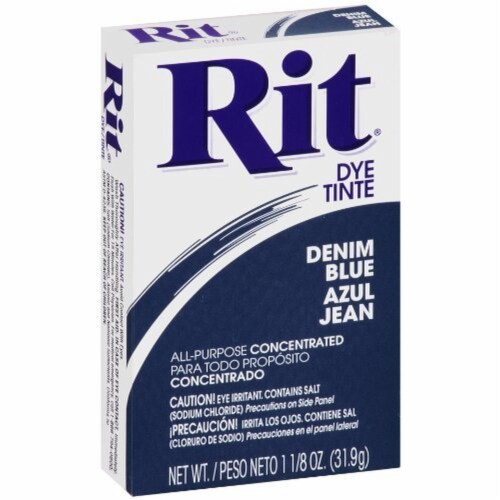 Rit® All-Purpose Denim Blue Powder Dye Perspective: front