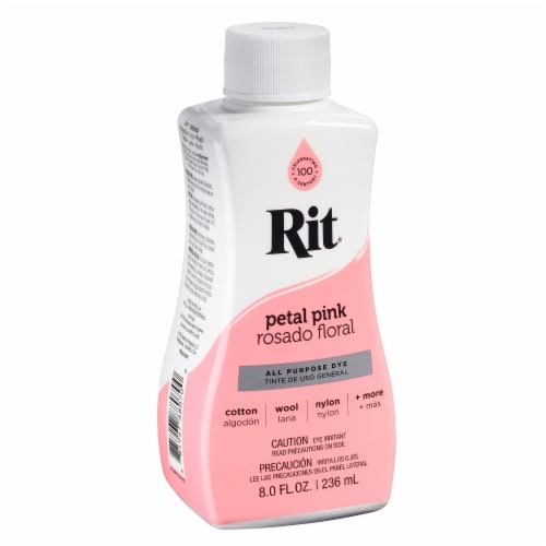 Rit Dye Liquid 8oz-Petal Pink Perspective: front