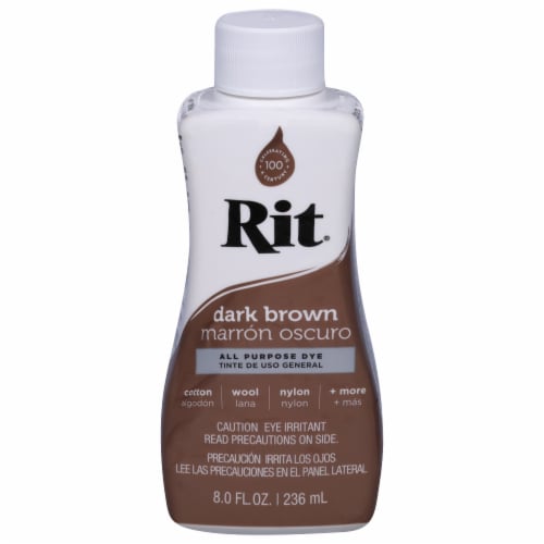 Rit® All Purpose Liquid Dye - Dark Brown Perspective: front