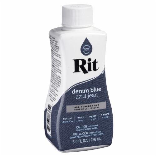 Rit® All Purpose Liquid Dye - Denim Blue Perspective: front