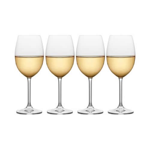 Mikasa 16.5 oz Clear Wine Glass, Crystal, Set of 4 Perspective: front