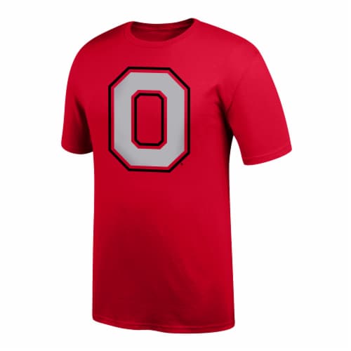 Ohio State Buckeyes Men's Basic Logo Tee - Red Perspective: front