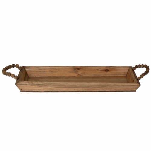 Large Wooden Tray Perspective: front