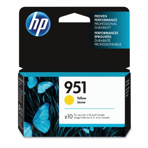 HP Officejet 951 Ink Cartridge - Yellow Perspective: front