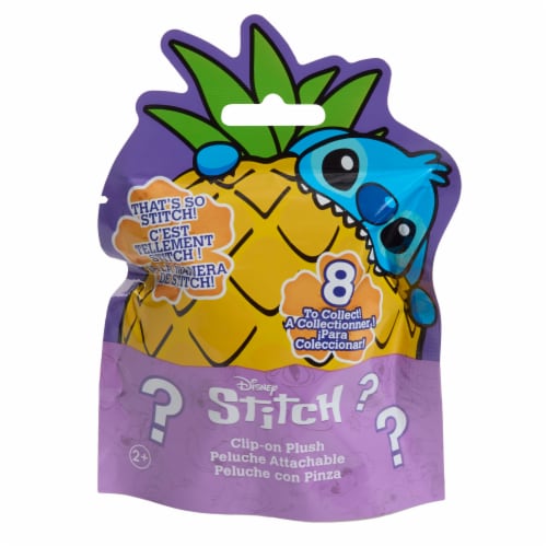 Just Play Stitch Mini Stylized Clip On Plush Perspective: front