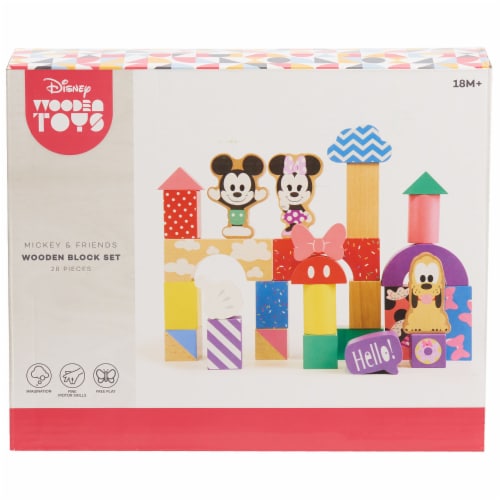 Disney Mickey & Friends Wooden Block Set Perspective: front