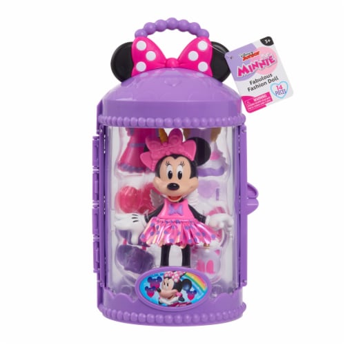 Disney Minnie Mouse Fashion Doll with Case- Sweet Party Perspective: front