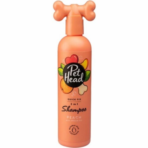 Pet Head Quick Fix 2 in 1 Shampoo for Dogs Peach with Argan Oil 1 QFC
