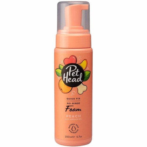 Pet Head Quick Fix No Rinse Foam for Dogs Peach with Argan Oil 1 Kroger
