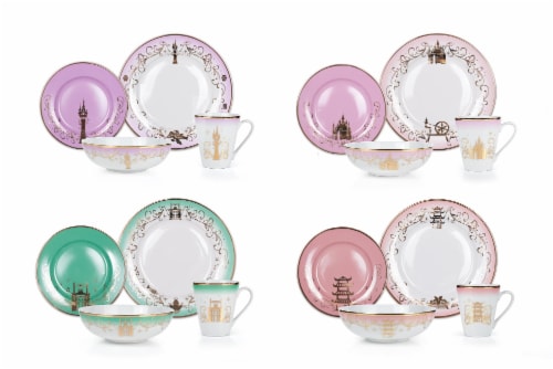 Disney Princess 16-Piece Ceramic Dinnerware Set