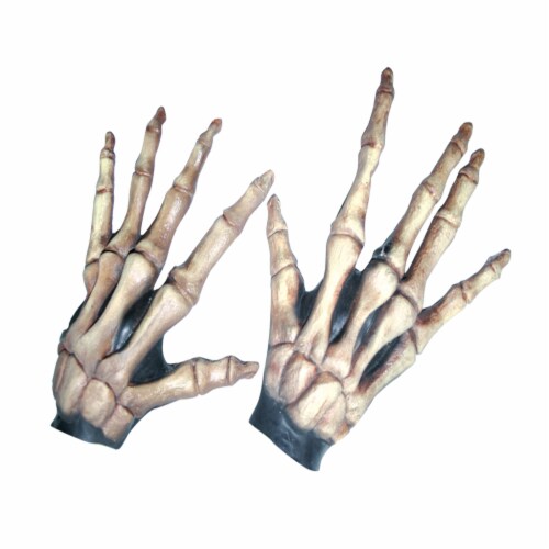 Large Skeleton Hands Bone-colored Perspective: front