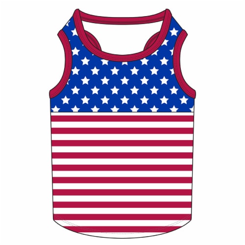 Simply Dog Medium Stars & Stripes Pet Clothing Perspective: front