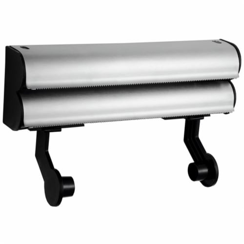 Stainless steel food shop wrap dispenser