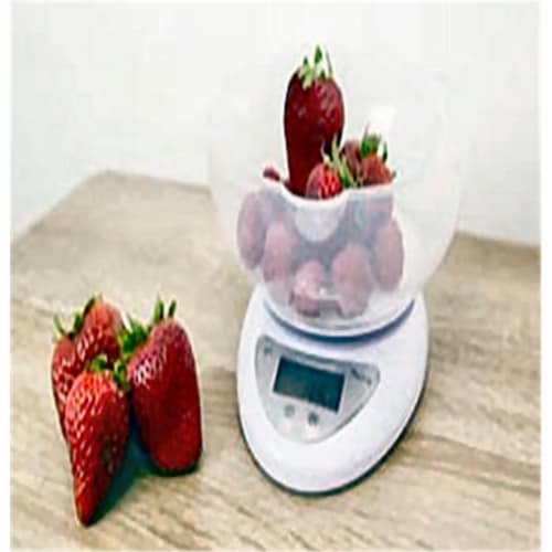 HDS KT49790 WHT Digital Kitchen Scale, White - Pack of 12 Perspective: front