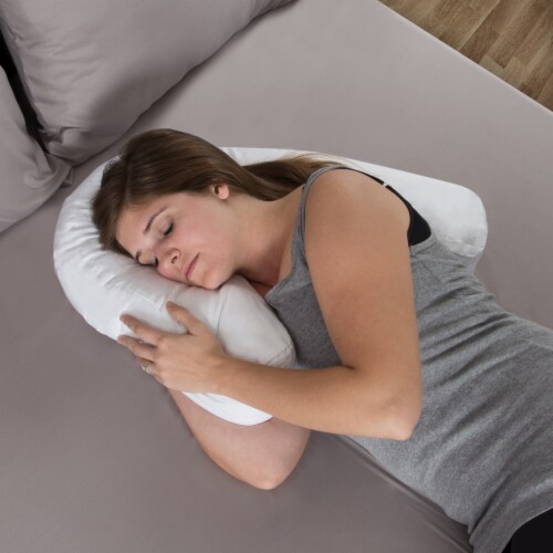 Side Sleeper Contour Pillow Comforter Hug Pillow for Neck Shoulder