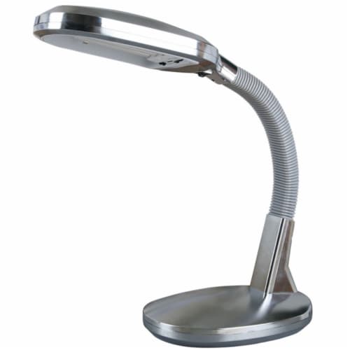Lavish Home Sunlight Desk Lamp Silver 27W Adjustable Goose Neck 1300 Lumens 1 unit Foods Co