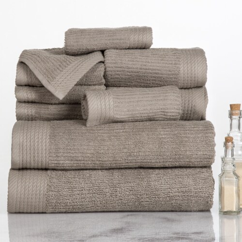 BedVoyage Melange viscose from Bamboo Cotton Hand Towel 2pk - On