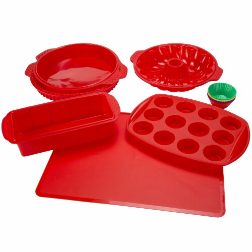 Silicone Bakeware Set, 18-Piece Set including Cupcake Molds