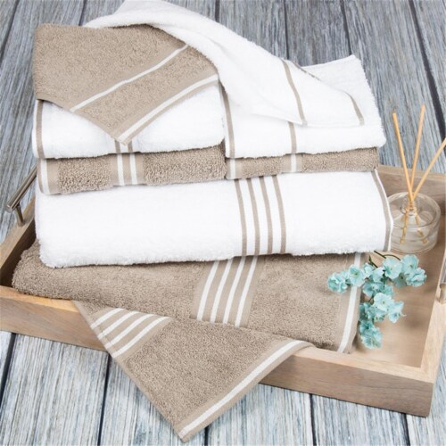 BedVoyage Luxury Viscose from Bamboo Towel Set 8pc - White