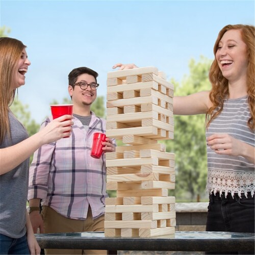 Hey Play M420009 Large Nontraditional Tumbling Towers Perspective: front
