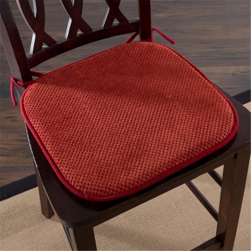 Burgundy chair 2025 pads