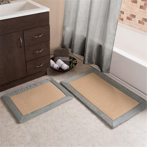 Luxurious Gray Memory Foam Bath Mat