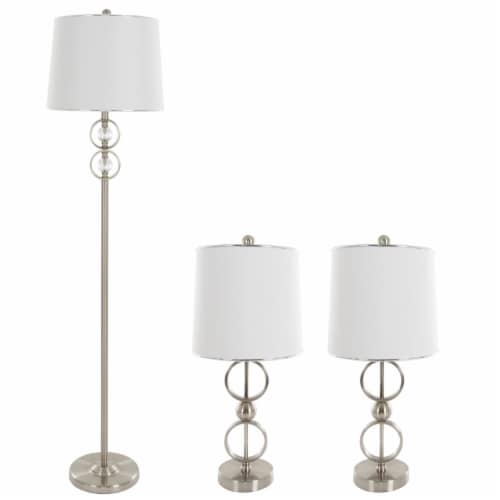 Matching table and shop floor lamp sets