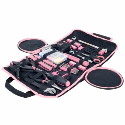 Stalwart Ladies 86 Pc Pink Tool Set Hammer Pliers Screwdrivers 