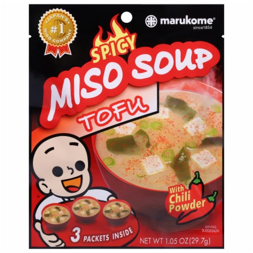 Marukome® Miso Spicy Soup Perspective: front