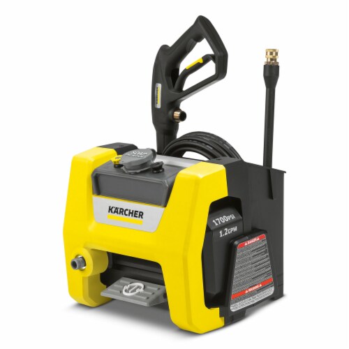 Karcher 1700 PSI Cube Electric Pressure Washer Black Yellow 1