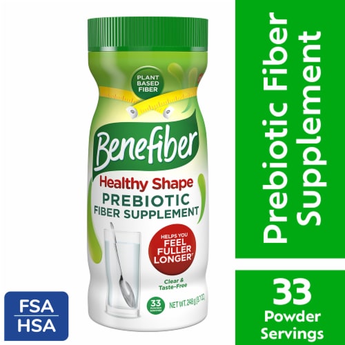 Benefiber Healthy Shape Prebiotic Fiber Digestive Health Supplement Powder Perspective: front