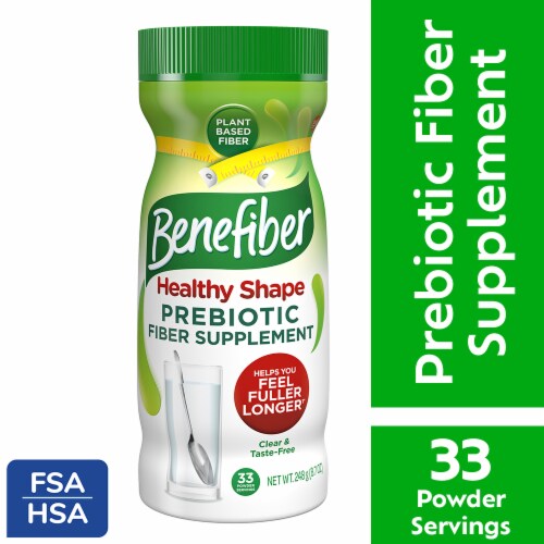 Benefiber Healthy Shape Prebiotic Fiber Digestive Health Supplement Powder Perspective: front