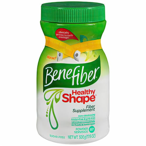 Benefiber Healthy Shape Prebiotic Fiber Digestive Health Supplement Powder Perspective: front