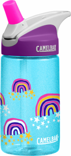 Ralphs Camelbak Eddy Rainbow Print Kids Water Bottle Teal 12 Oz