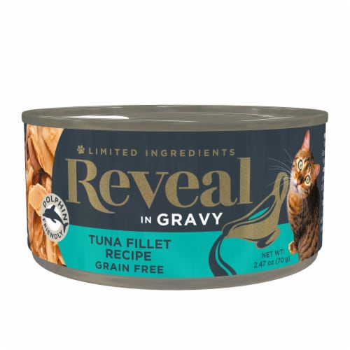 Reveal In Gravy Tuna Fillet Grain Free Cat Food Perspective: front