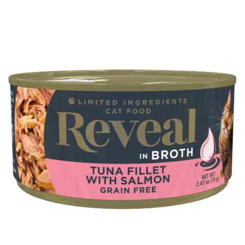 Reveal Grain Free Tuna Fillet With Salmon Wet Cat Food Perspective: front