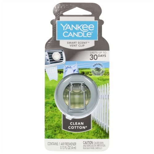 Yankee Candle Smart Scent Odor Neutralizing Clean Cotton Vent Clip, 1 ct -  Fry's Food Stores