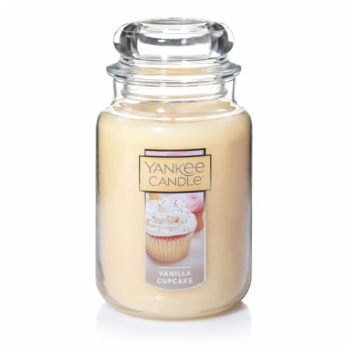 Yankee Candle® Vanilla Cupcake Jar Candle - Cream Perspective: front