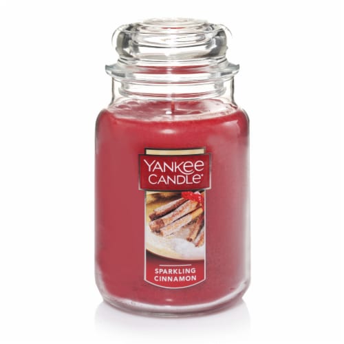 Yankee Candle Large Sparkling Cinnamon Scented Candle Perspective: front