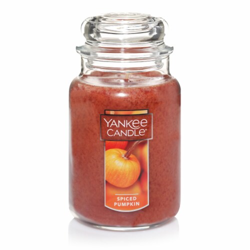 Yankee Candle Spiced Pumpkin Jar Candle - Orange Perspective: front