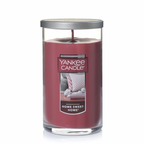 Yankee Candle® Home Sweet Home Pillar Candle - Burgundy Perspective: front