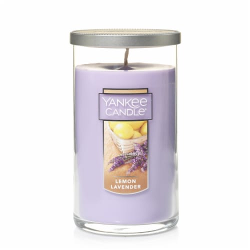 Yankee Candle® Lemon Lavender Pillar Candle Perspective: front