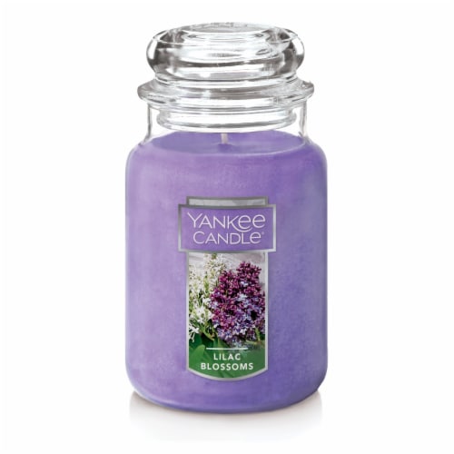 Yankee Candle Lilac Blossoms Jar Perspective: front