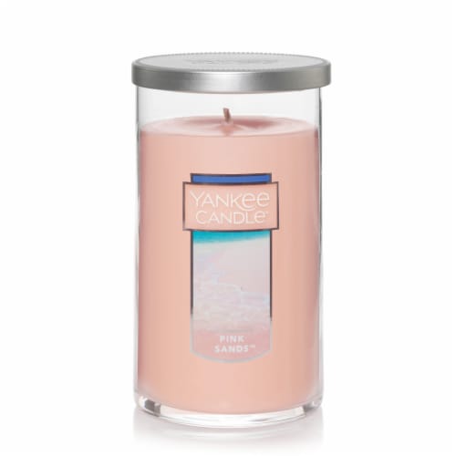 Yankee Candle® Pink Sands Pillar Candle Perspective: front