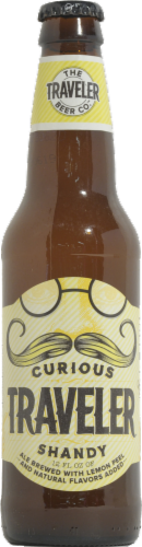 Curious Traveler Beer Co. Shandy Perspective: front