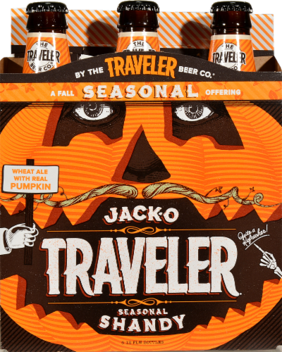 Traveler Beer Co. Seasonal Shandy Perspective: front