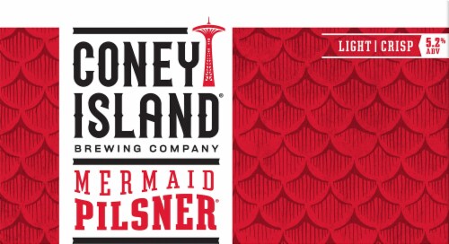 Coney Island Brewing Co. Mermaid Pilsner Perspective: front
